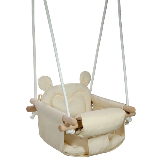 Plüssmackó hinta bézs