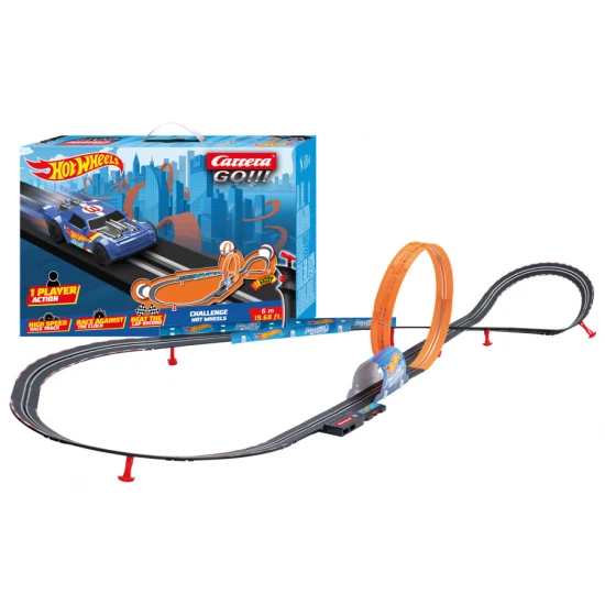 Carrera GO Challenger Hot Wheels autópálya Night Shifter autóval egy 6 m hosszú pályán.