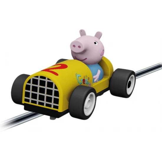Carrera ELSŐ pálya Peppa Pig Peppa és Tom autókkal egy 2,9 m hosszú pályán.