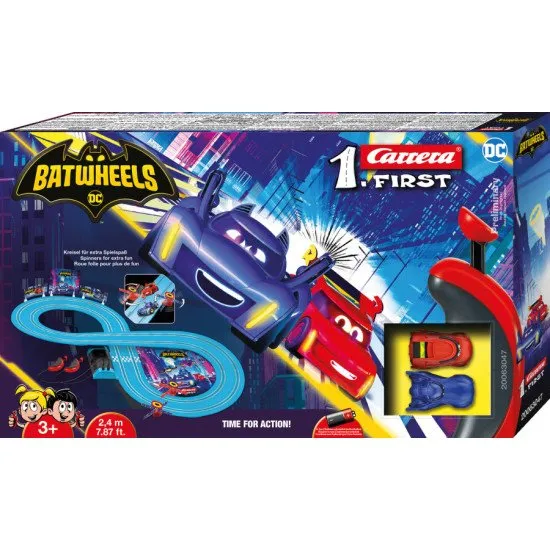 Carrera FIRST Batwheels autópálya BAM és Redbird autókkal egy izgalmas, 2,4 m hosszú pályán.