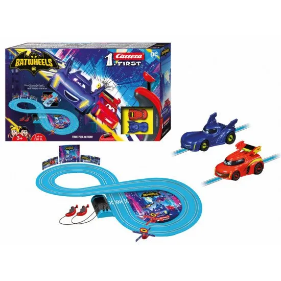 Carrera FIRST Batwheels autópálya BAM és Redbird autókkal egy izgalmas, 2,4 m hosszú pályán.