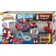 Carrera FIRST Spidey Go Webs Go autópálya Spidey és Spin autókkal egy 2,9 m hosszú pályán.
