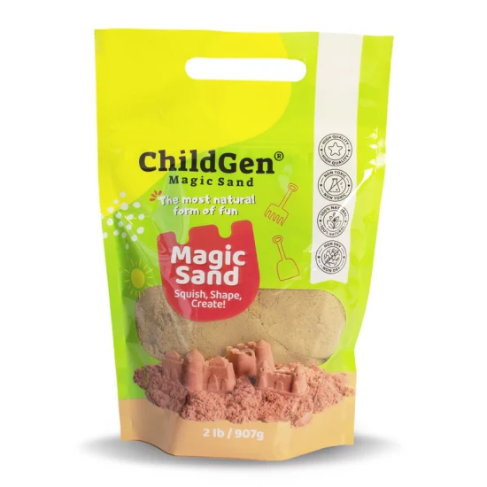 ChildGen Magic homok Natural - természetes, antibakteriális és illatos kinetikus homok gyerekeknek.