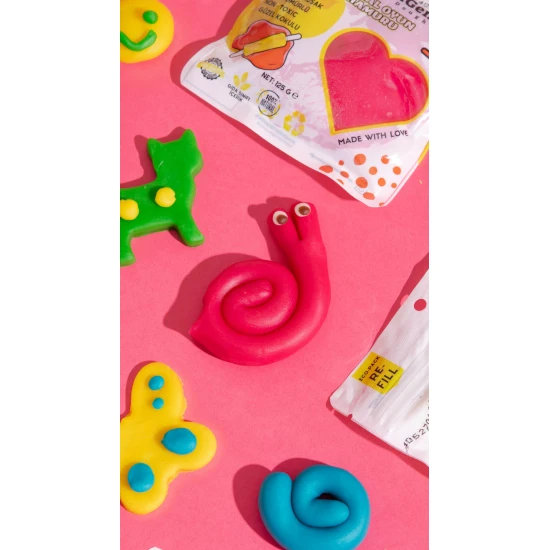 ChildGen Gyurma Ecopack natúr gyurma 9 élénk színben.