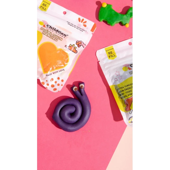 ChildGen Gyurma Ecopack natúr gyurma 9 élénk színben.