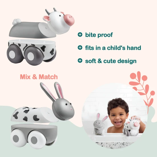 Mágneses állatok Varázslatos Wheely Nyúl / Tehén