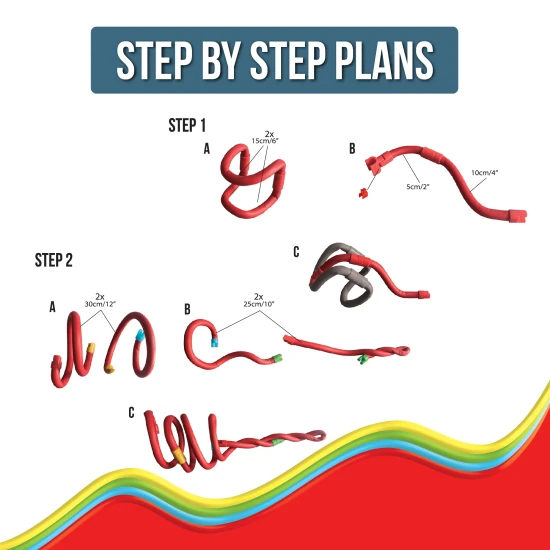 Csatlakozz, hajlíts és alkoss a rugalmas Spaghetteez építőkészlettel.