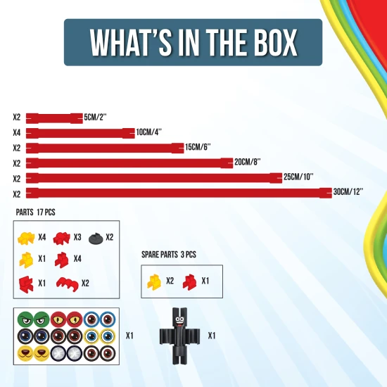 Csatlakozz, hajlíts és alkoss a rugalmas Spaghetteez építőkészlettel.