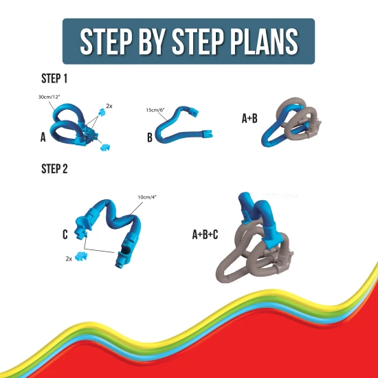 Csatlakozz, hajlíts és alkoss a rugalmas Spaghetteez építőkészlettel.