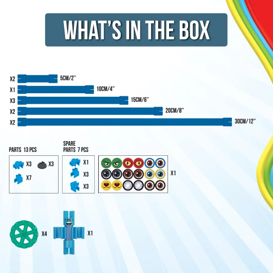 Csatlakozz, hajlíts és alkoss a rugalmas Spaghetteez építőkészlettel.