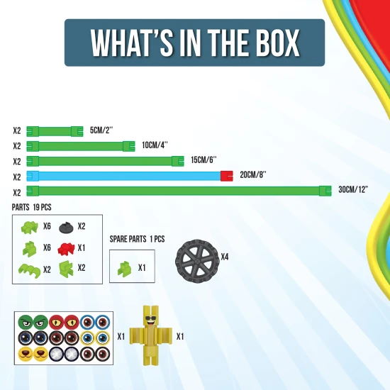 Csatlakozz, hajlíts és alkoss a rugalmas Spaghetteez építőkészlettel.