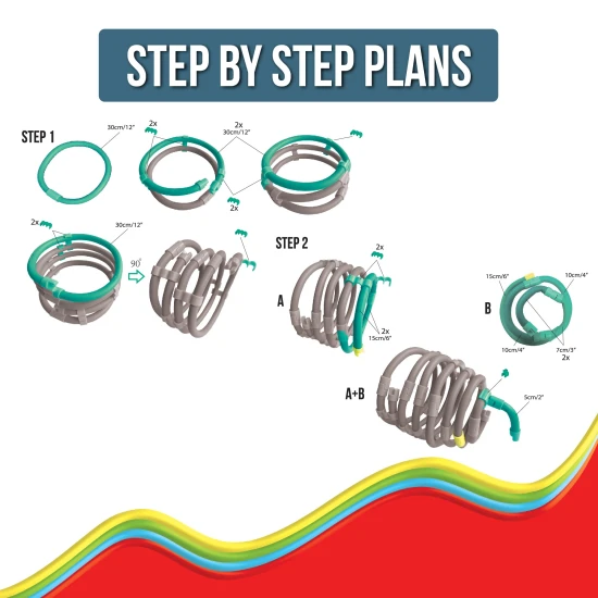 Csatlakozz, hajlíts és alkoss a rugalmas Spaghetteez építőkészlettel.