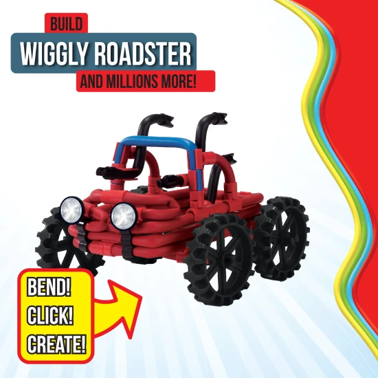 Csatlakozz, hajlíts és alkoss a rugalmas Spaghetteez építőkészlettel.