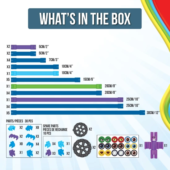 Csatlakozz, hajlíts és alkoss a rugalmas Spaghetteez építőkészlettel.