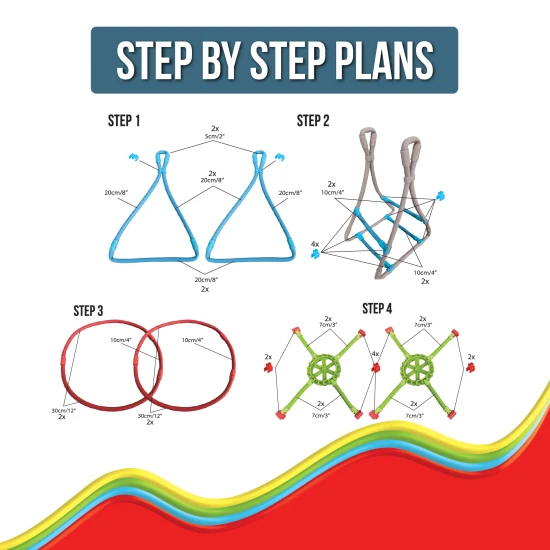 Csatlakozz, hajlíts és alkoss a rugalmas Spaghetteez építőkészlettel.