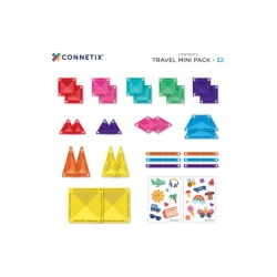 Mágneses építőkészlet Travel Mini Pack 32 darabos