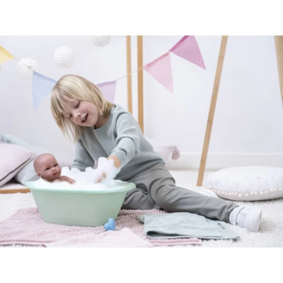 Llorens Baby teljes bakelit testtel 35 cm Csendes baba bakelit testtel, 35 cm, Spanyolországban kézzel készített, részletes kidolgozás, ideális fürdéshez.