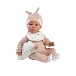 Llorens Baby puha testtel és hangokkal, előke 45 cm Llorens Baby puha testtel és hangokkal, előke 45 cm