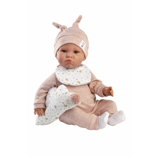 Interaktív beszélő baba Llorens 45 cm valósághű 
