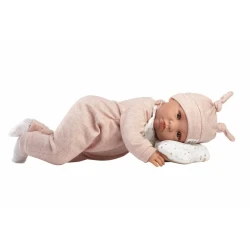 Llorens Baby puha testtel és hangokkal, előke 45 cm Llorens Baby puha testtel és hangokkal, előke 45 cm