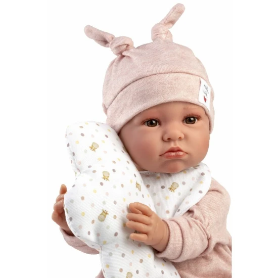 Interaktív beszélő baba Llorens 45 cm valósághű 