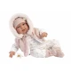 Interaktív beszélő baba Llorens 44 cm valósághű 