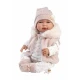 Interaktív beszélő baba Llorens 44 cm valósághű 