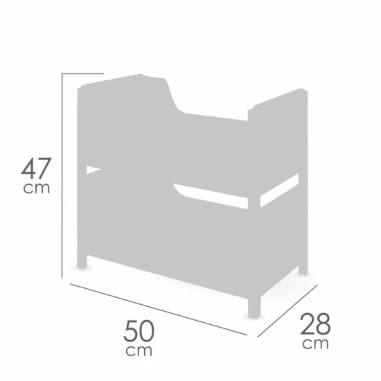 Tulipe DeCuevas 2 az 1-ben fa babaágy pasztell színekkel és tulipán motívummal