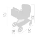 Összecsukható 3 az 1-ben Babakocsi Táskával DeCuevas Botanic 2026 73 cm Összecsukható 3 az 1-ben Babakocsi Táskával DeCuevas Botanic 2026 73 cm