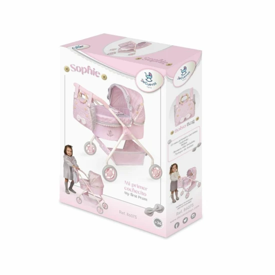 Az első DeCuevas 86075 babakocsim táskával a Sophie 2025 kollekcióból lágy pasztell színekben.