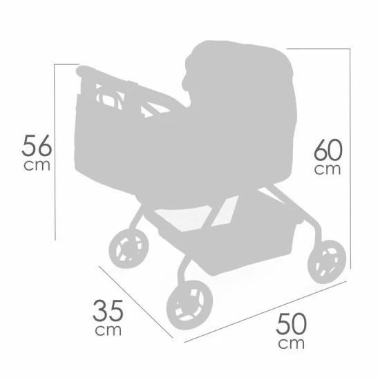 Az első DeCuevas 86075 babakocsim táskával a Sophie 2025 kollekcióból lágy pasztell színekben.