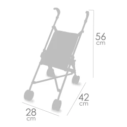 Összecsukható golfkocsi babáknak DeCuevas COCO 56 cm Összecsukható golfkocsi babáknak DeCuevas COCO 56 cm