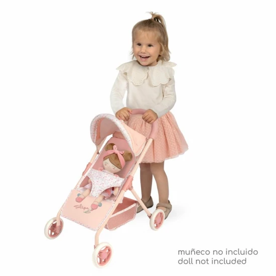 Sport babakocsi DeCuevas 90574 a Tulipe 2025 kollekcióból pasztell színekben, ideális kislányoknak.