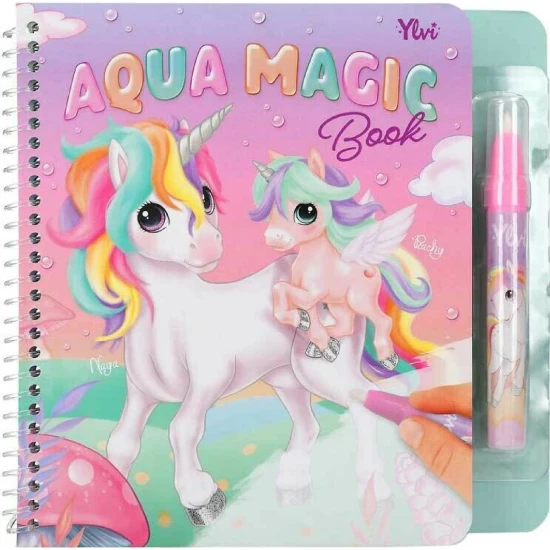 Unicorn Magic Book vizes kifestő újratölthető vizes tollal