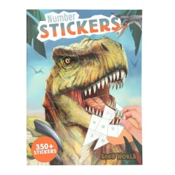 Dino World kreatív füzet matricákkal