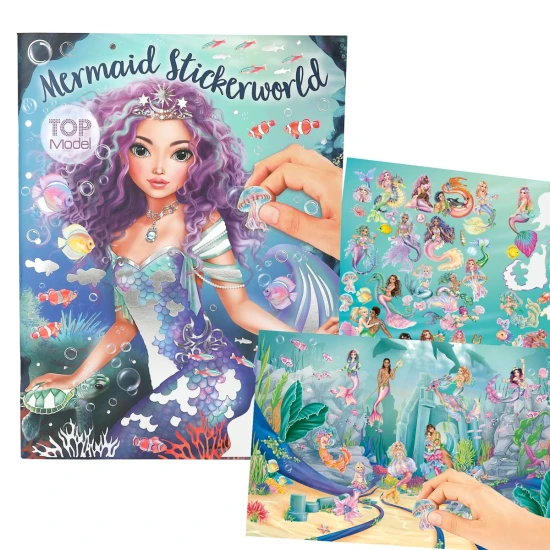 Depesche TOPModel Matricás füzet Mermaid DP-13395 ezüst metálfényű hatással