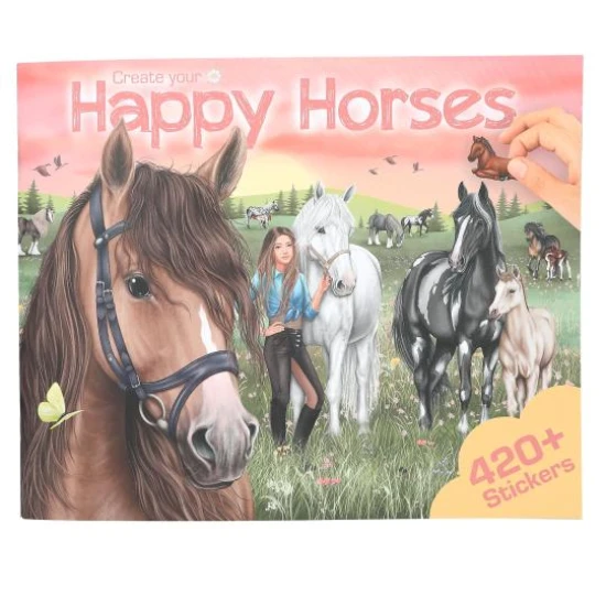 Happy Horses kreatív készlet matricákkal lovak Depesche