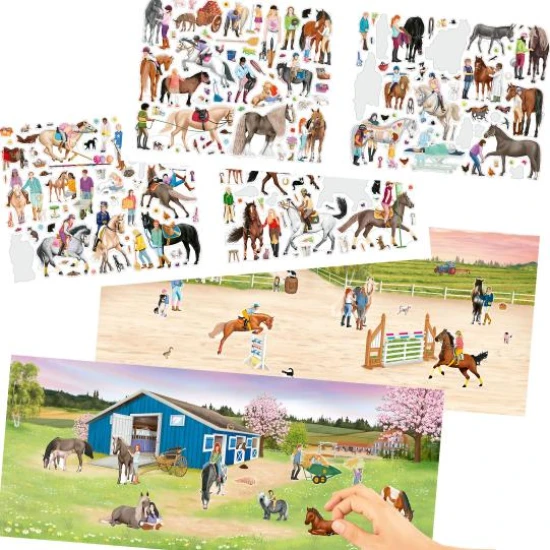 Happy Horses kreatív készlet matricákkal lovak Depesche