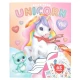 Ylvi Kreatív kifestőkönyv Create Your Unicorn – könyv 13 egyszarvú-képpel, matricákkal és sablonokkal
