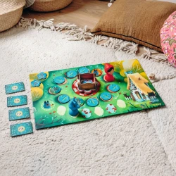 Memória és együttműködési játék Piroska és a farkas