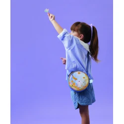 Fehér nyuszi kör alakú kézitáska