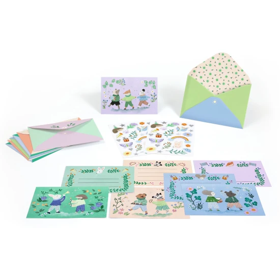 Állatparádé: 8 meghívó és matrica