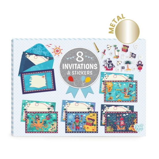 Meghívók és kalózos matricák