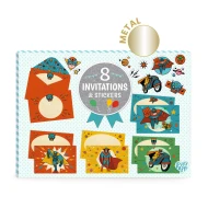 Meghívók és matricák Szuperhősök