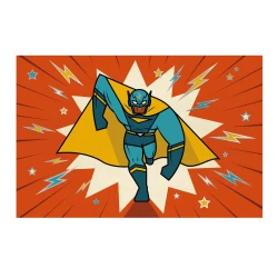 Meghívók és matricák Szuperhősök