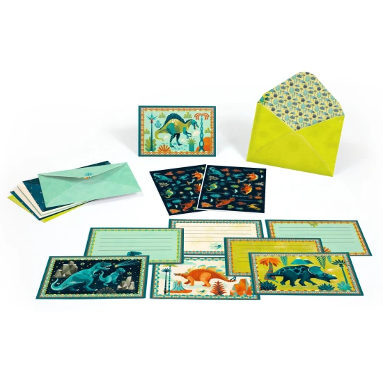 Meghívók és matricák Dinoszauruszok