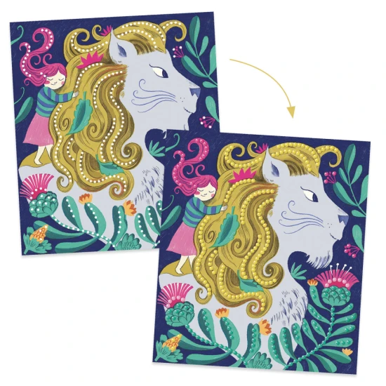 Gyémánt mozaik mitikus lények