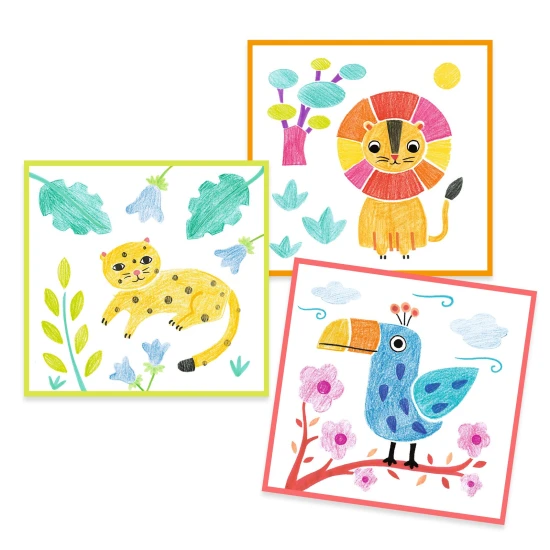 Rajzolás az Állatok sablon szerint