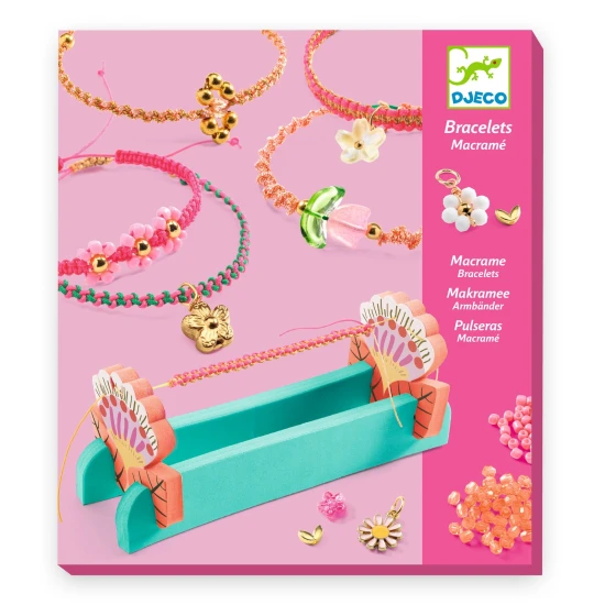 DIY Készítsd el magad Makramé karkötők Pink