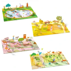 Emelő levehető matricák Farm